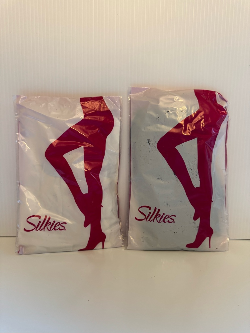 Vintage NEW Silkies Microfiber Tights Medium-Cream 700229 & Dark Navy 700227
